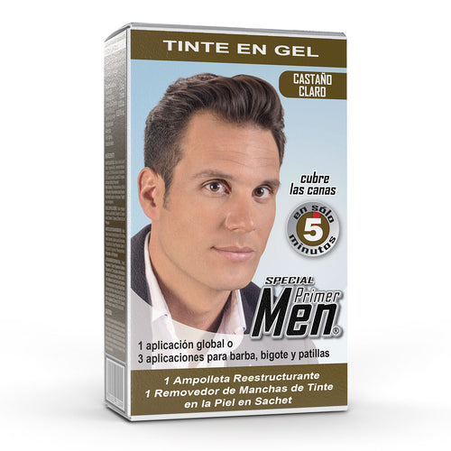 Primer Men Tinte en Gel Castaño Claro