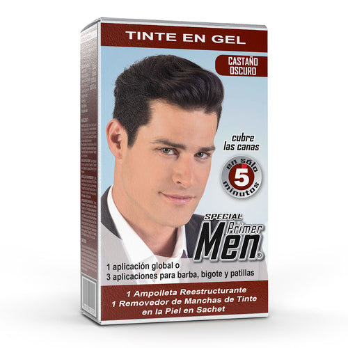Primer Men Tinte en Gel Castaño Oscuro