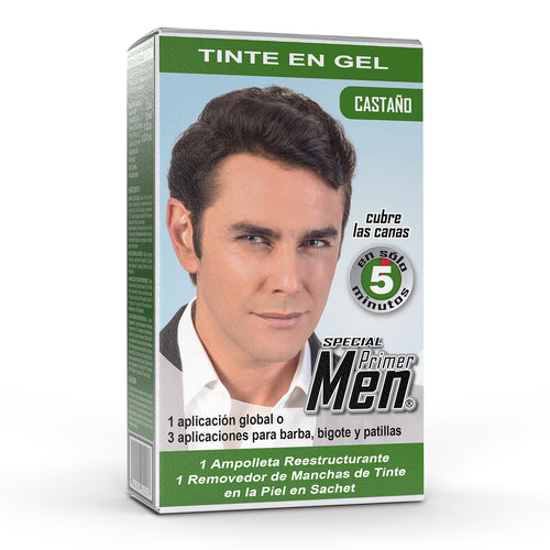 Primer Men Tinte en Gel Castaño